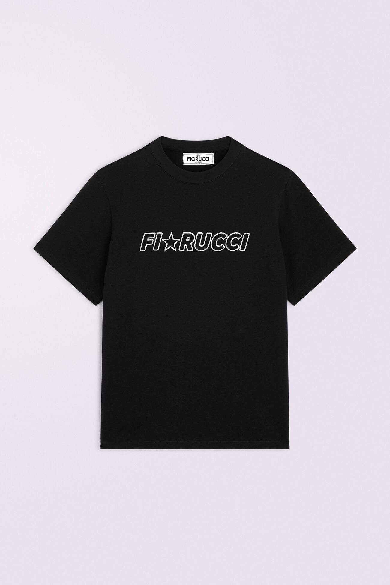 Glitter Star Logo Regular T-Shirt Black